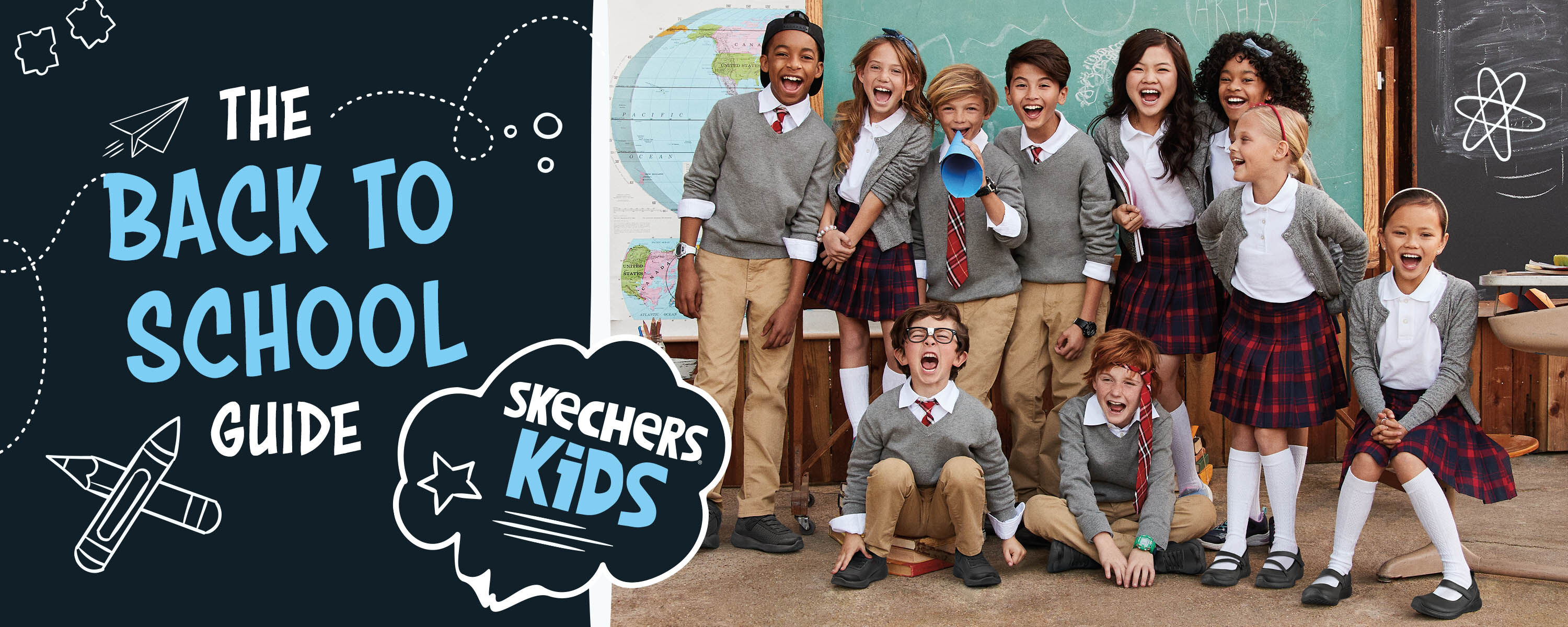 Skechers back shop to school shoes